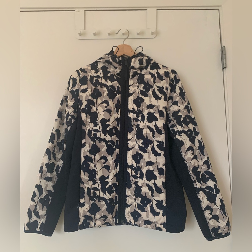 J.Crew Dark Blue Pattern Light Women’s Coat
